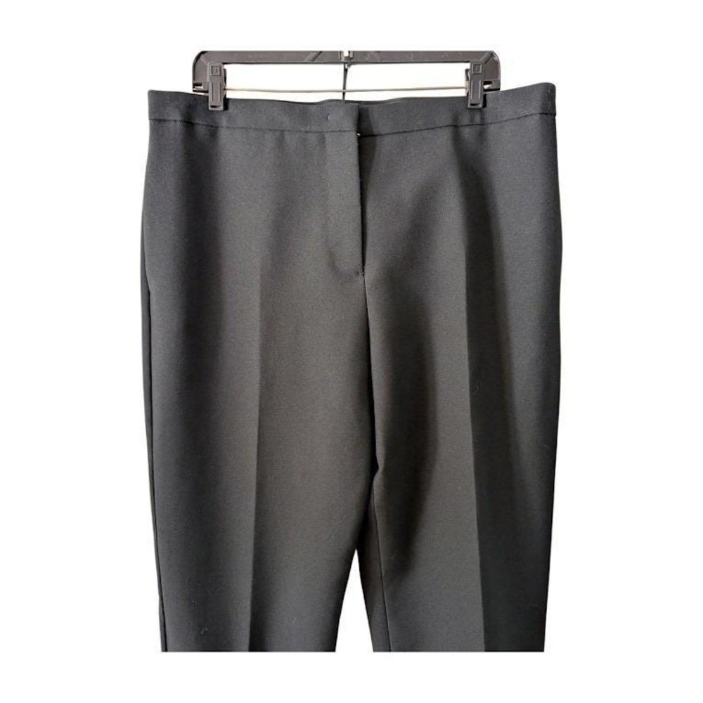 Jil Sander Black Wool Blend Wide Leg Trousers Side Button Detail Size 44 - Picture 9 of 15